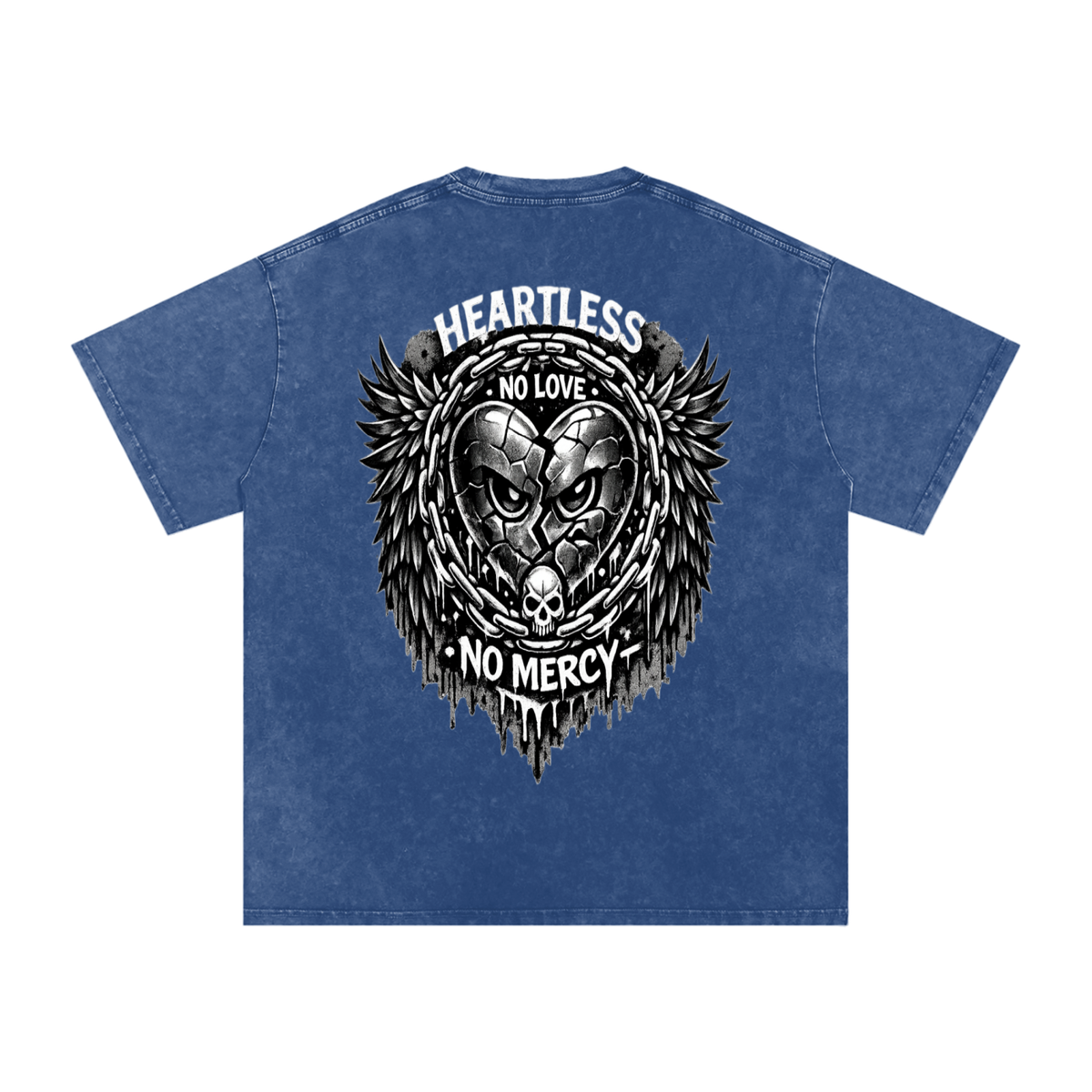 Snow Washed Oversized Cotton T-Shirt