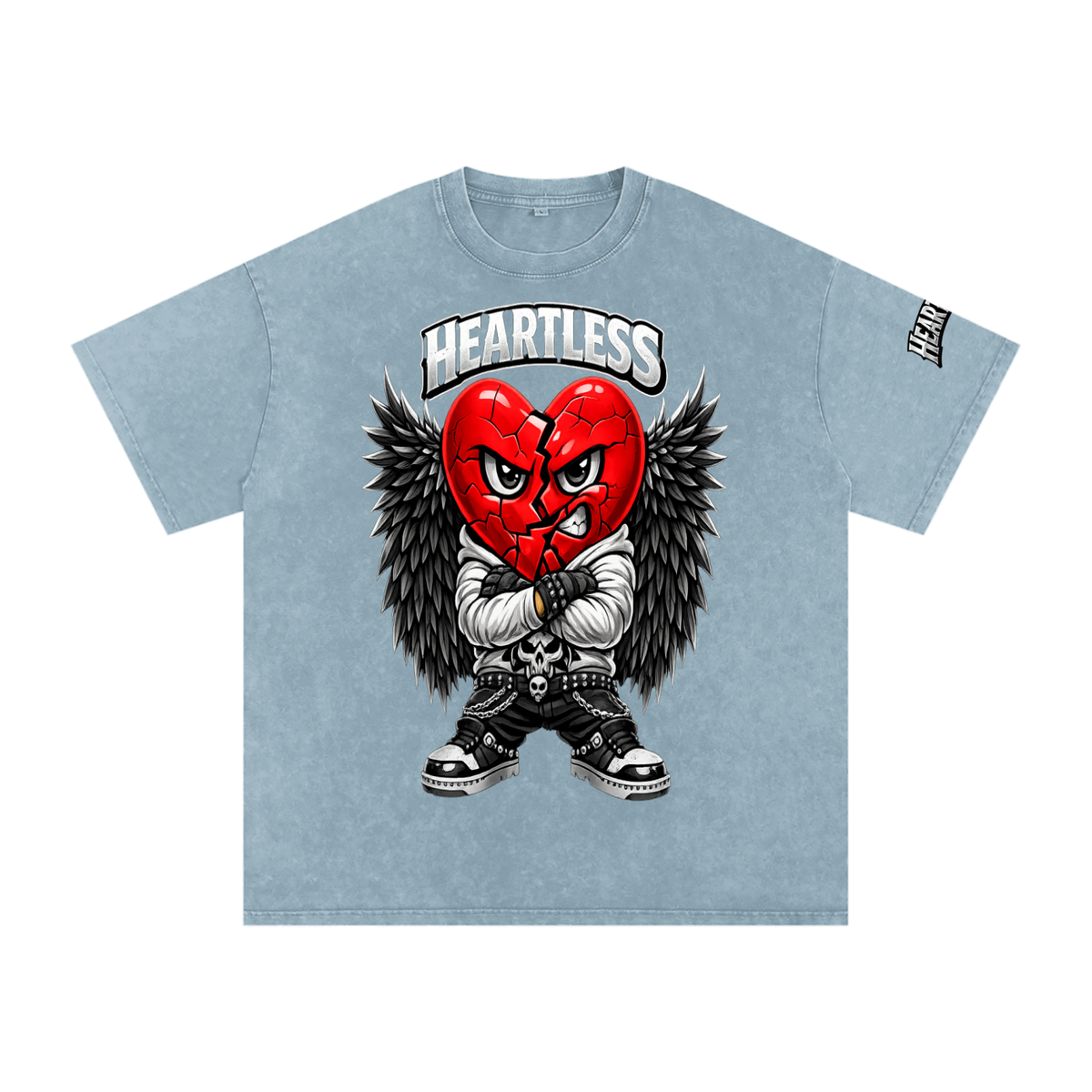 Snow Washed Oversized Cotton T-Shirt
