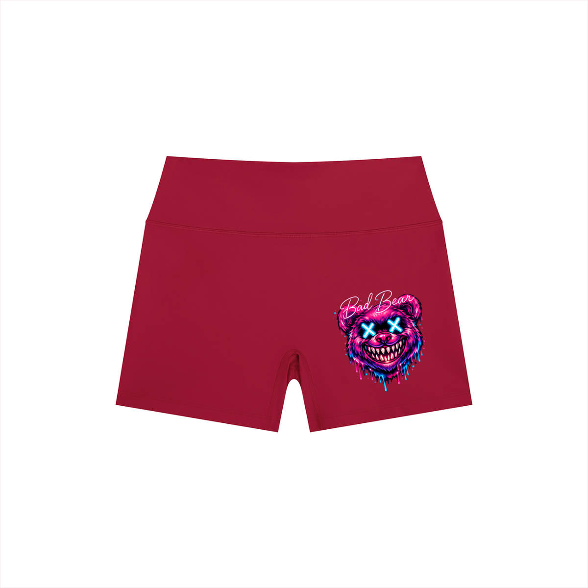 Women’s High Rise Yoga Shorts bad bear