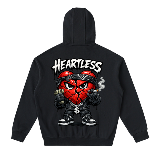 Drop-Shoulder Zip Up Hoodie