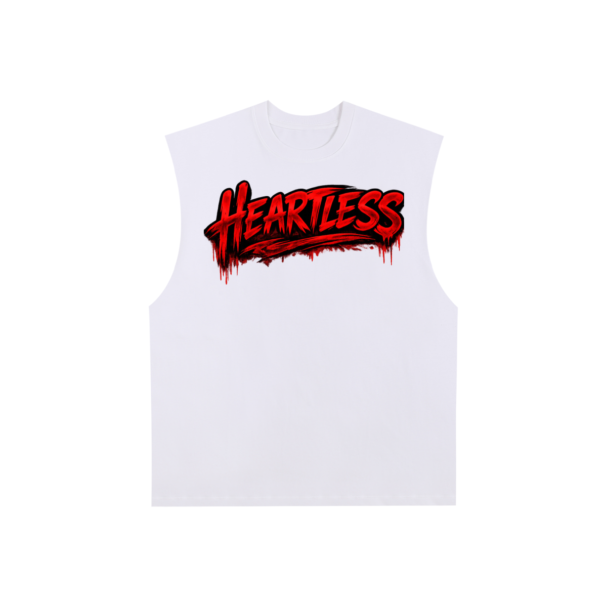 Raw Edge Cotton Tank Top