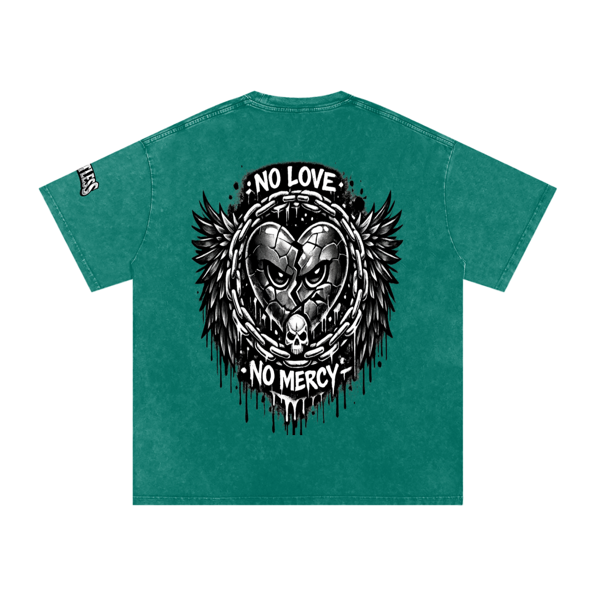 Snow Washed Oversized Cotton T-Shirt
