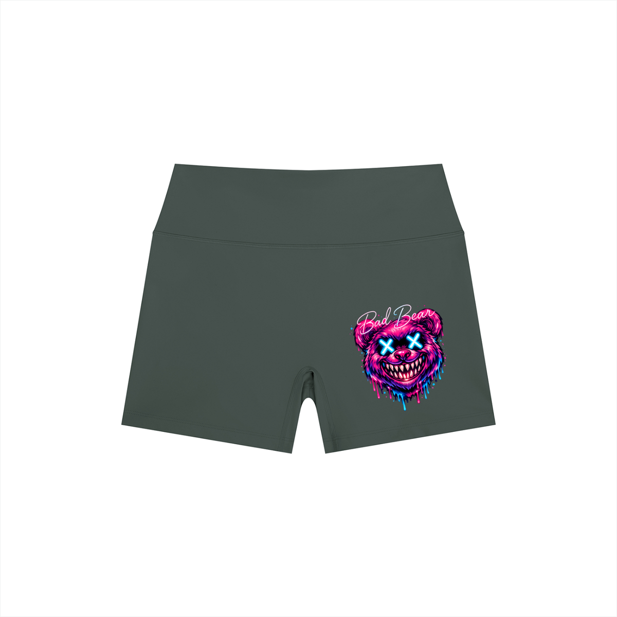 Women’s High Rise Yoga Shorts bad bear