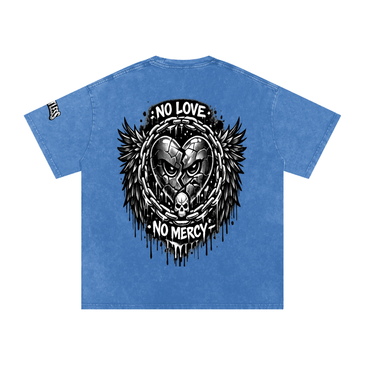 Snow Washed Oversized Cotton T-Shirt